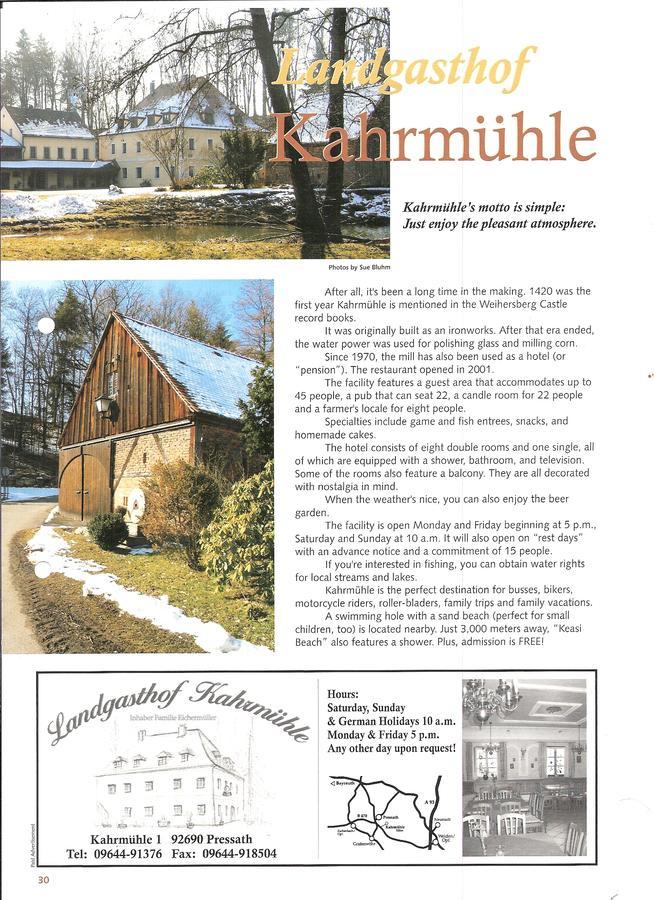 Landhotel Kahrmuehle Pressath Exterior photo